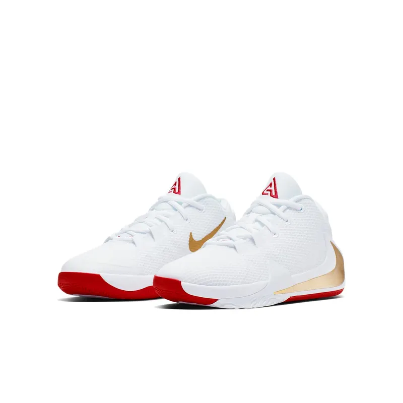 Nike Zoom Freak 1 Roses (GS) White/Metallic Gold-University Red (BQ5633-100)