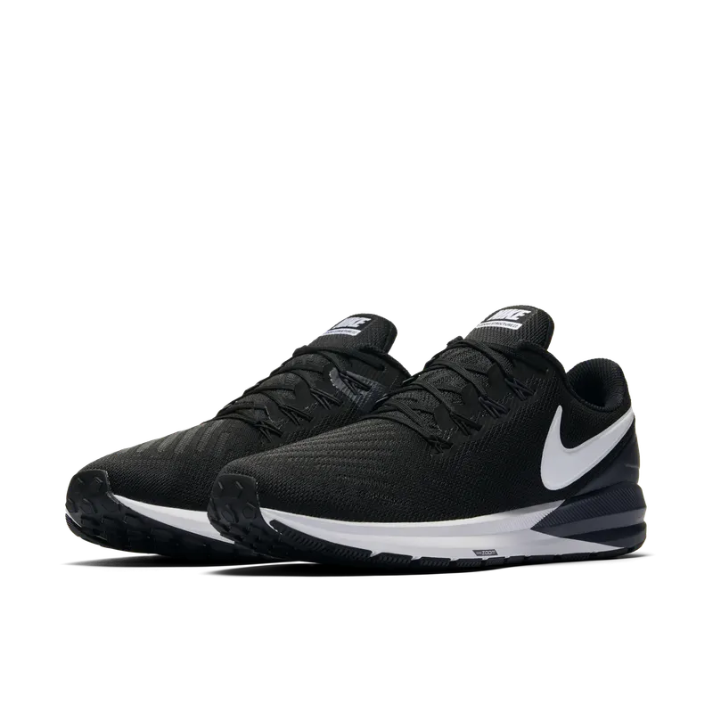 Nike Air Zoom Structure 22 Black Black Gridiron White (AA1636-002)