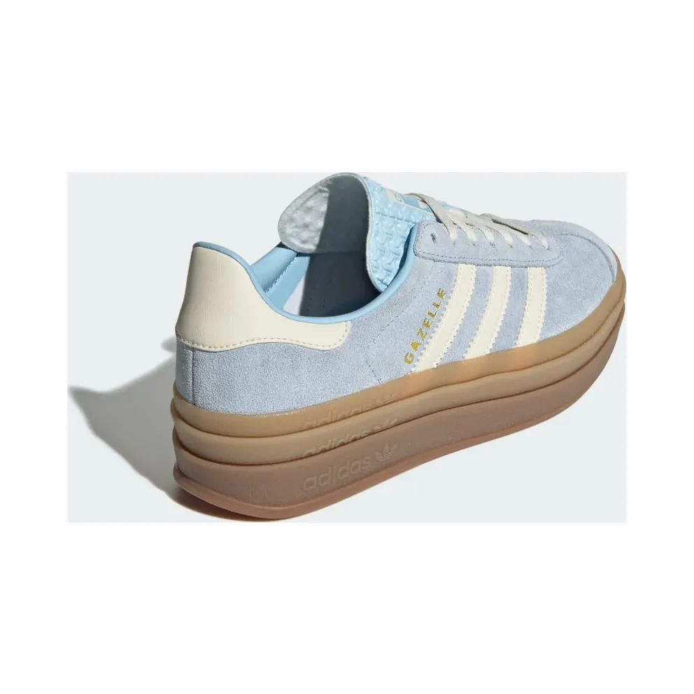 Adidas Gazelle Bold Clear Sky / Cream White / Gold Metallic (JQ7776)