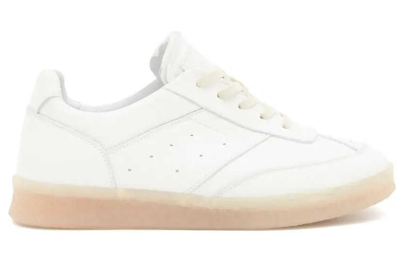 MM6 Maison Margiela Sneakers mit gesticktem Logo – Weiß (S59WS0212P7016)