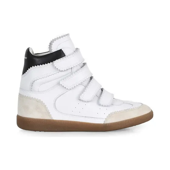 Isabel Marant ‘Bilsy’ High-Top-Sneakers mit verstecktem Wedge-Absatz “Black” (BK0015FAA1E21S)