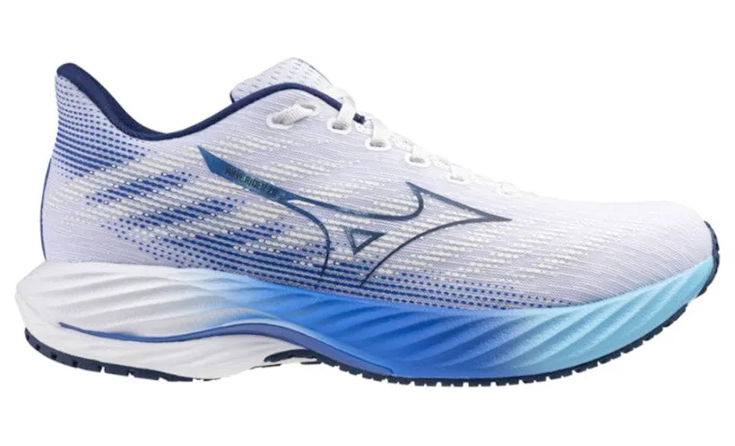 Mizuno Wave Rider 28 White Estate Blue (J1GC2403-01)