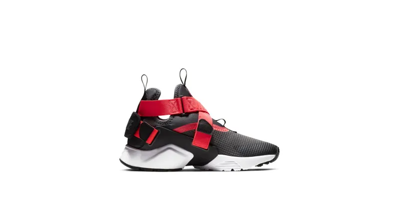 Nike  Air Huarache City Anthracite Solar Red (GS) Anthracite/Black-Solar Red (AJ6662-007)