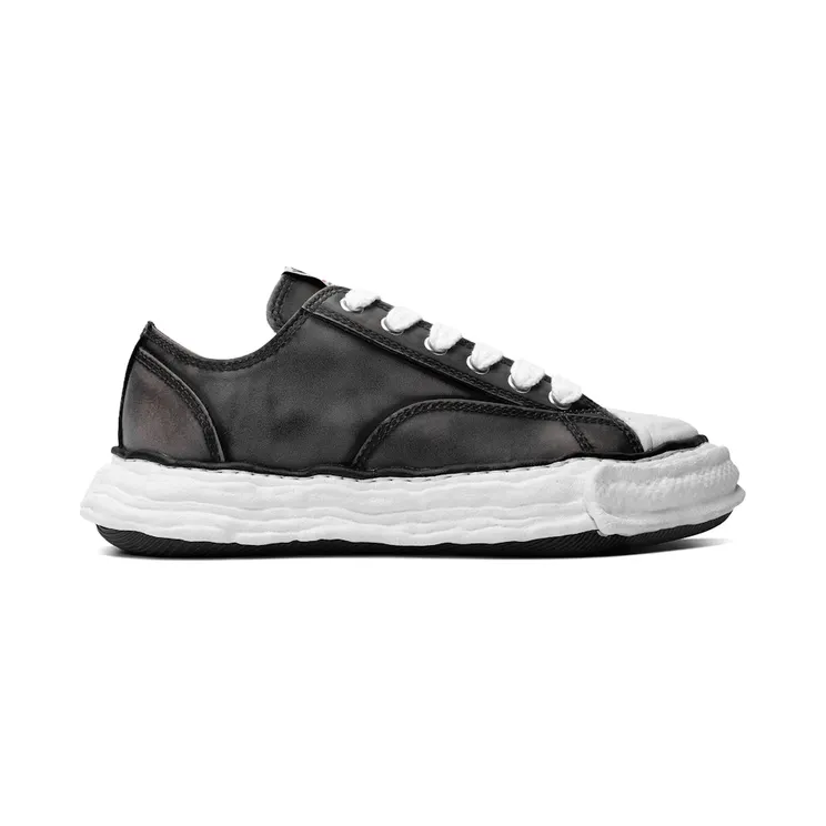 Maison Mihara Yasuhiro Peterson 23 OG Sole Vintage Leather Low Black (A16FW725-BLK)