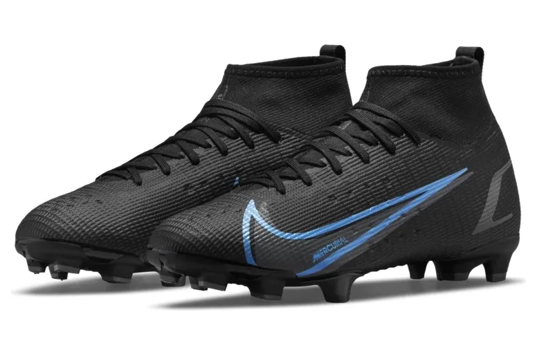 Nike Jr. Mercurial Superfly 8 Pro FG Fußballschuh für normalen Rasen für jüngere/ältere Schwarz (CV0804-004)