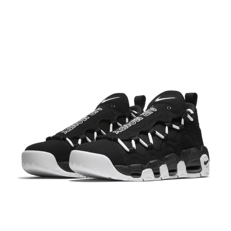 Nike Air More Money Black White White/Black-Team Red (AJ2998-001)