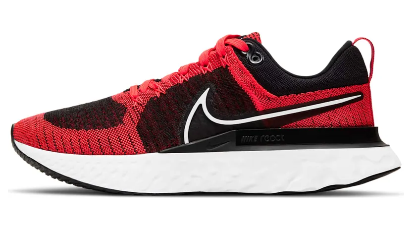 Nike REACT INFINITY RUN FK 2 BRIGHT CRIMSON WHITE-BLACK-DK SMOKE GREY (CT2357-600)
