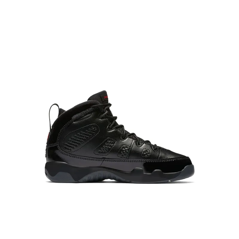 Jordan 9 Retro Bred Patent (PS) Black/University Red-Anthracite (401811-014)