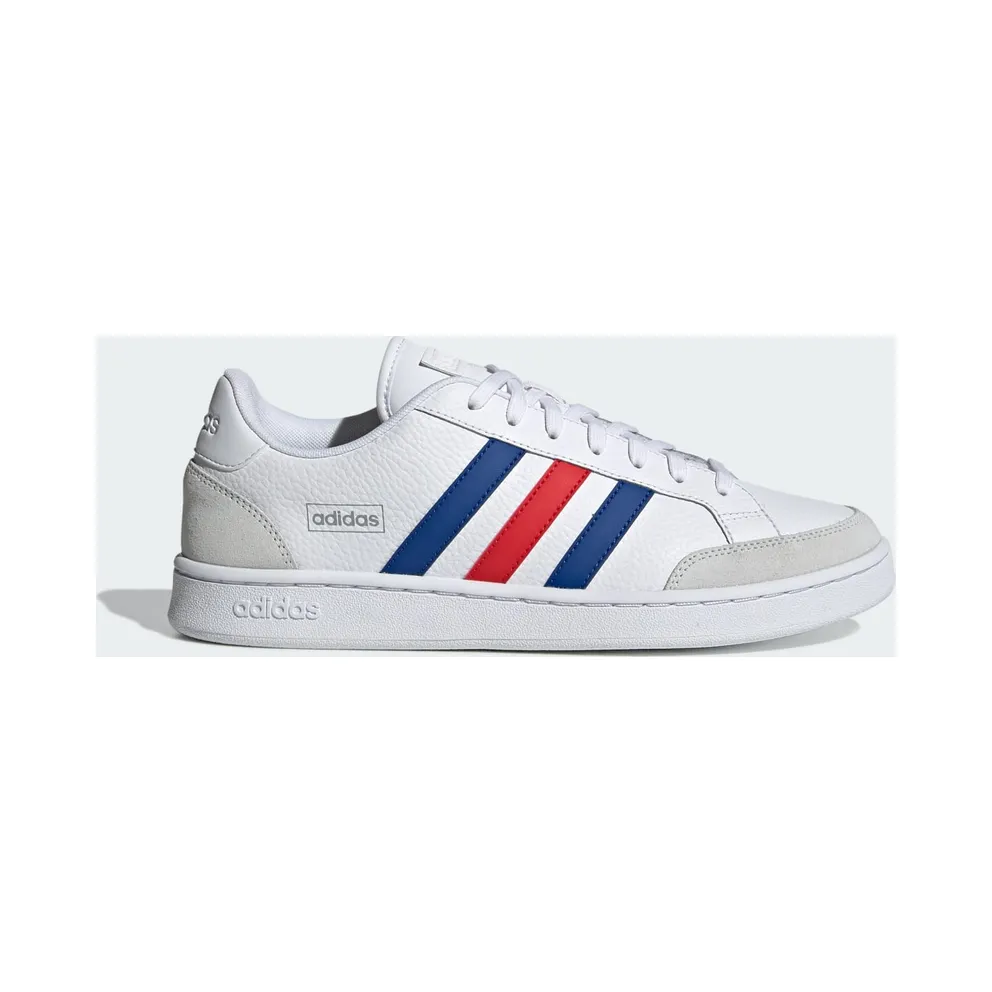 adidas Grand Court SE Schuh Cloud White / Royal Blue / Vivid Red (H02029)
