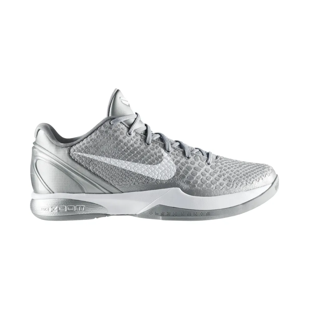 Nike Kobe 6 Metallic Silver Metallic Silver White (429659-012)
