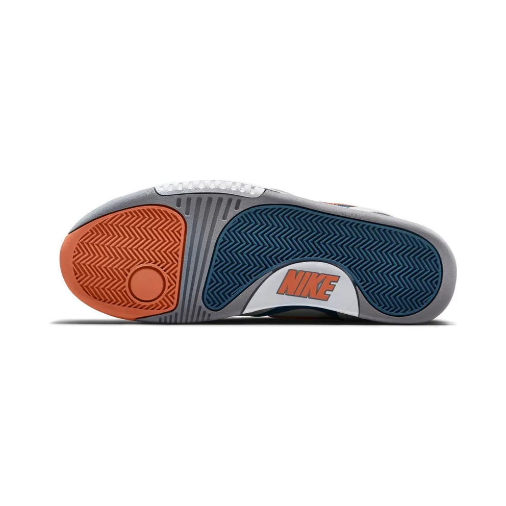 Nike Air Tech Challenge II Clay Blue (2014) White/Orange Burst-Clay Blue-Flat Silver (643089-184)