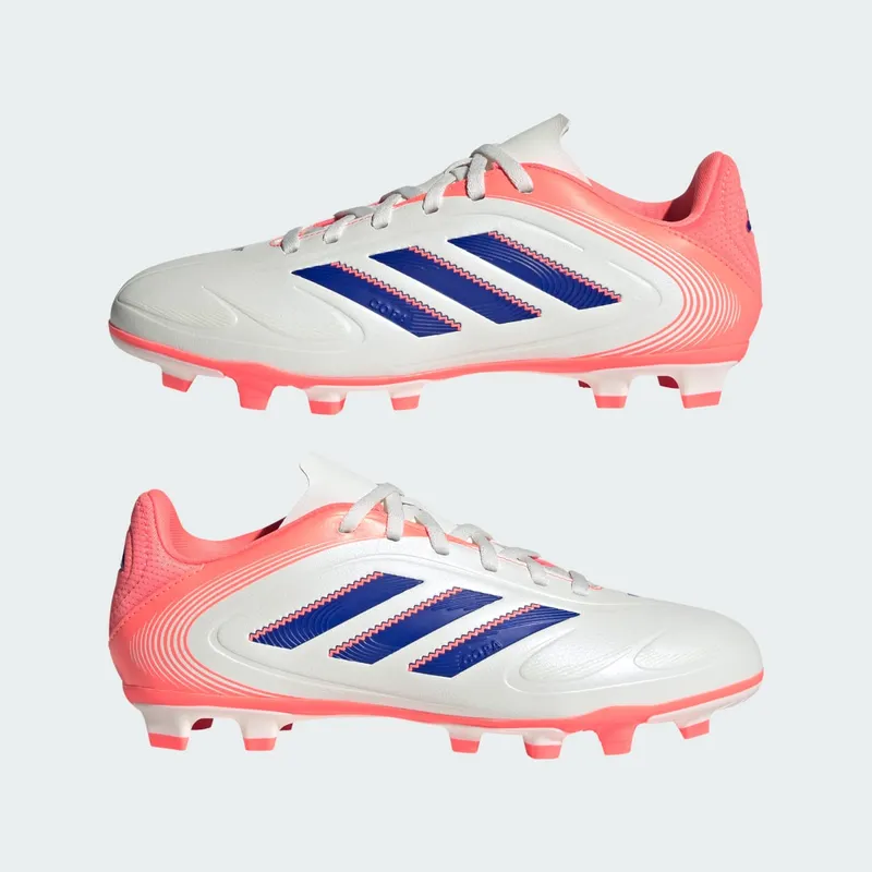 adidas Copa Pure 3 Club Firm/multi-ground Boots Kids “Off White / Lucid Blue / Signal Coral” (JR2907)