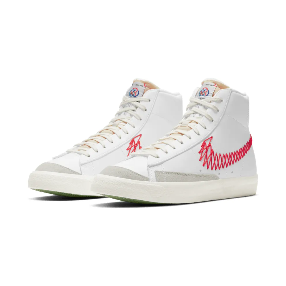 Nike Blazer Mid 77 Vintage Zig Zag White/Sail-Summit White-Bright Crimson (DD8489-161)