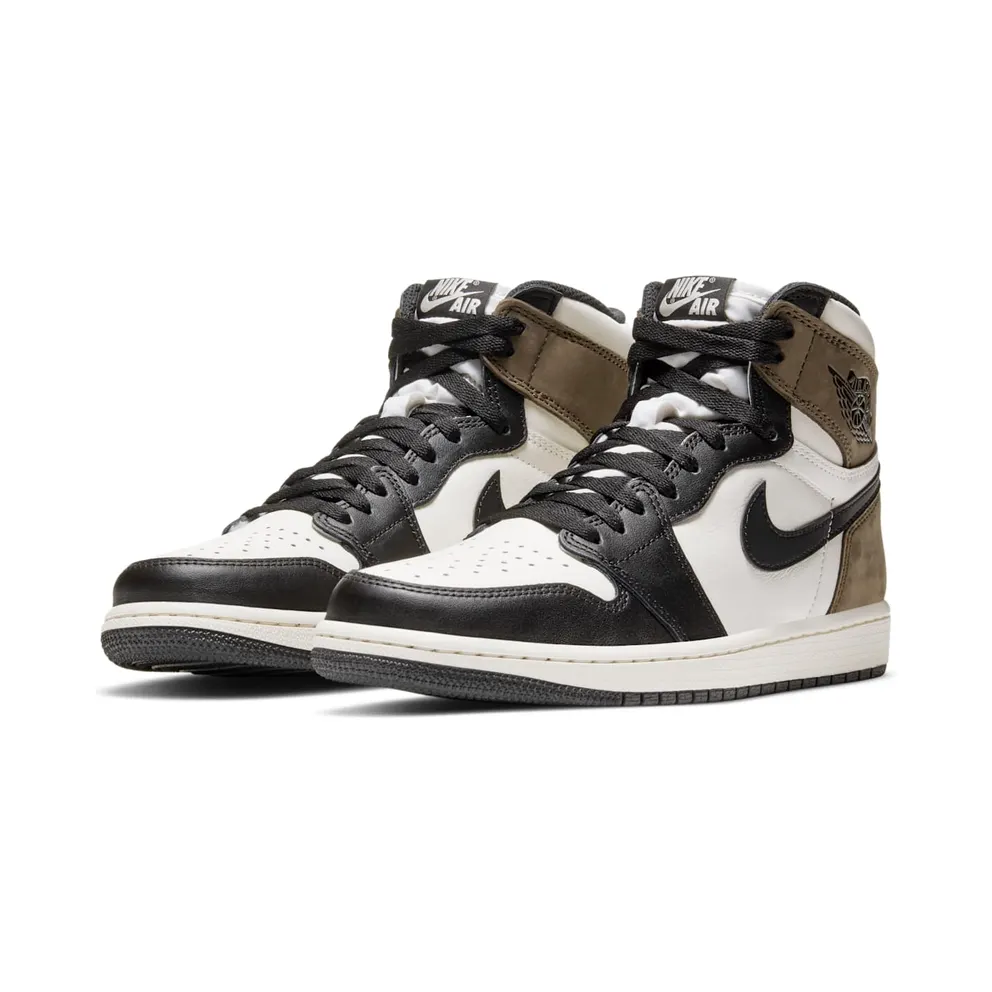 Jordan 1 Retro High Dark Mocha Sail/Dark Mocha-Black-Black (555088-105)