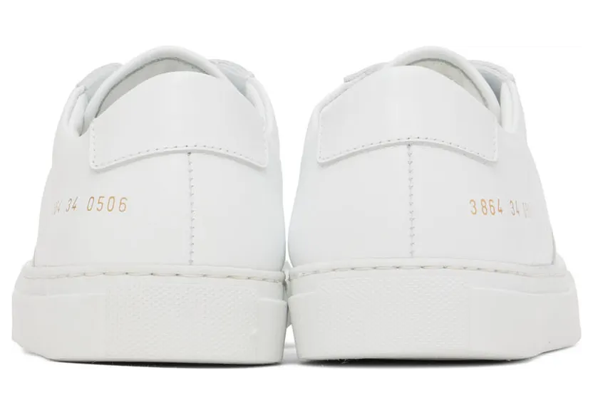 Common Projects White BBall Low Sneakers (3864) (2)