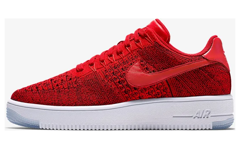 Nike Air Force 1 Ultra Flyknit Low “University Red / White” (817419-600)