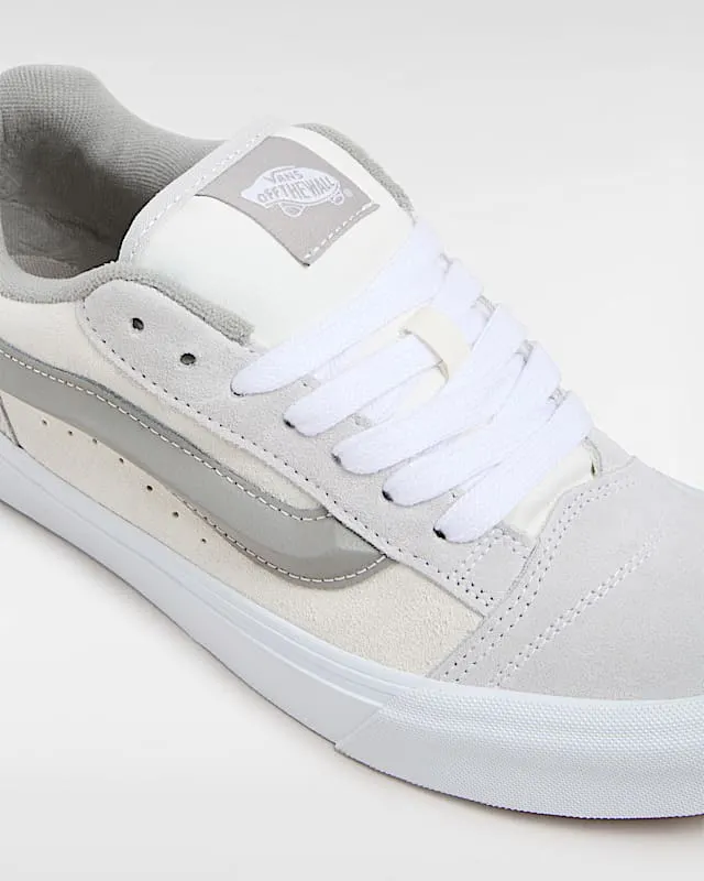 Vans Knu Skool Skate Shoes “Tri-Tone Block Light Grey / White” (VN000D22BH7)