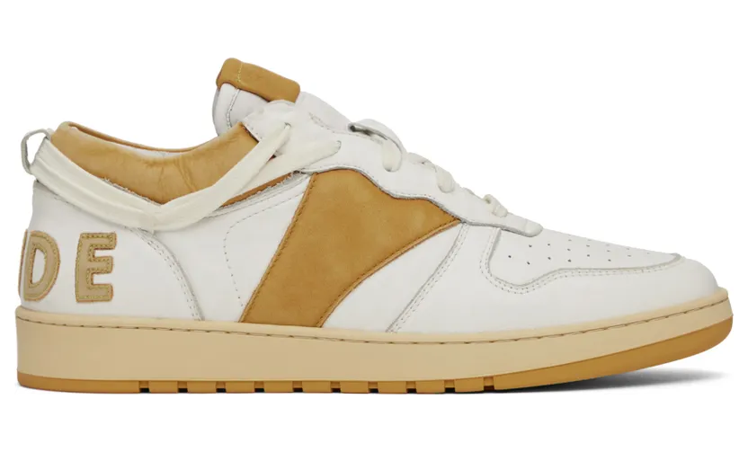 Rhude Rhecess Low “White/Yellow” (RHFW22FO05489660)