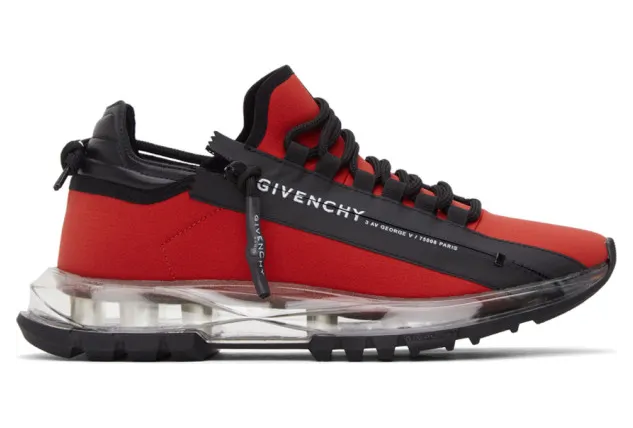 Givenchy Red Spectre Zip Low Sneakers (BH003MH0TP)