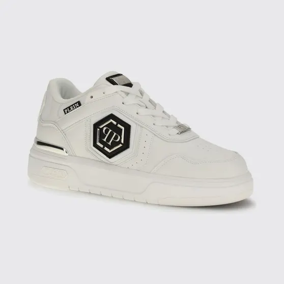 Philipp plein Runner Hexagon Predator Lace-up Sneakers White 1 (SAFSUSC0925PTE003N01)
