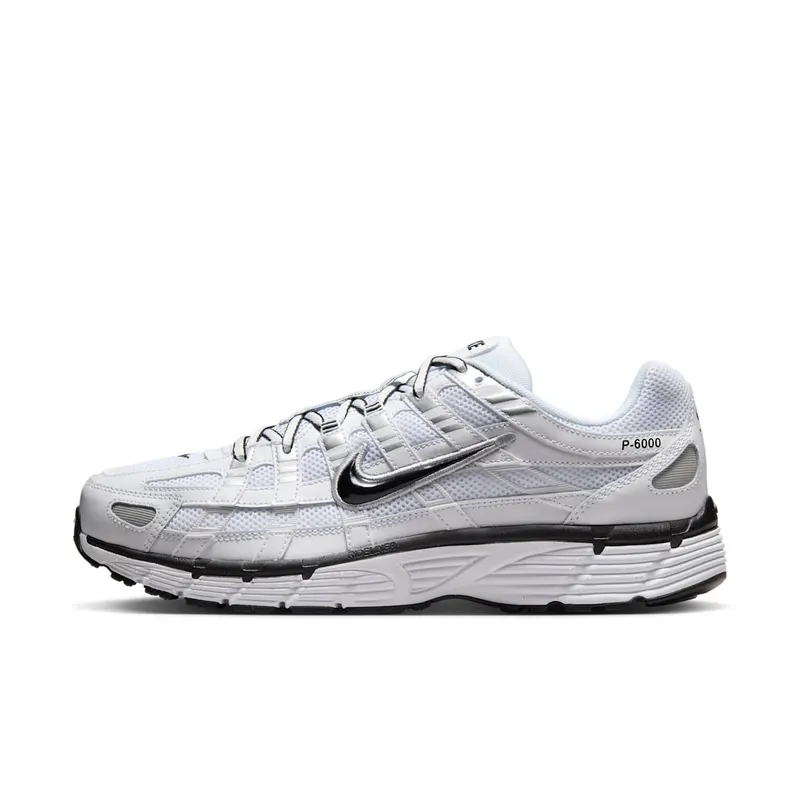 Nike P-6000 “White Metallic Silver Black” (CD6404-107)