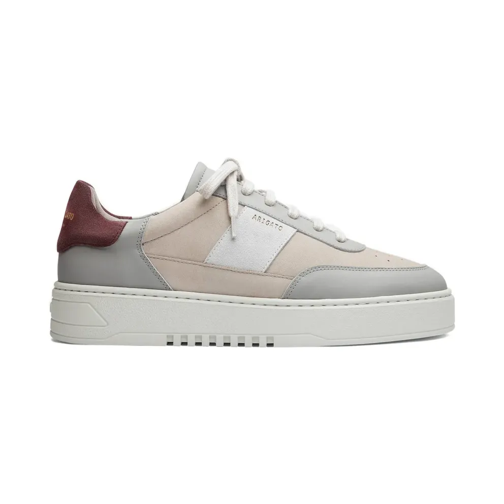 Axel Arigato Orbit leren sneakers met vlakken – Beige (F3638001LIGHTGREY)