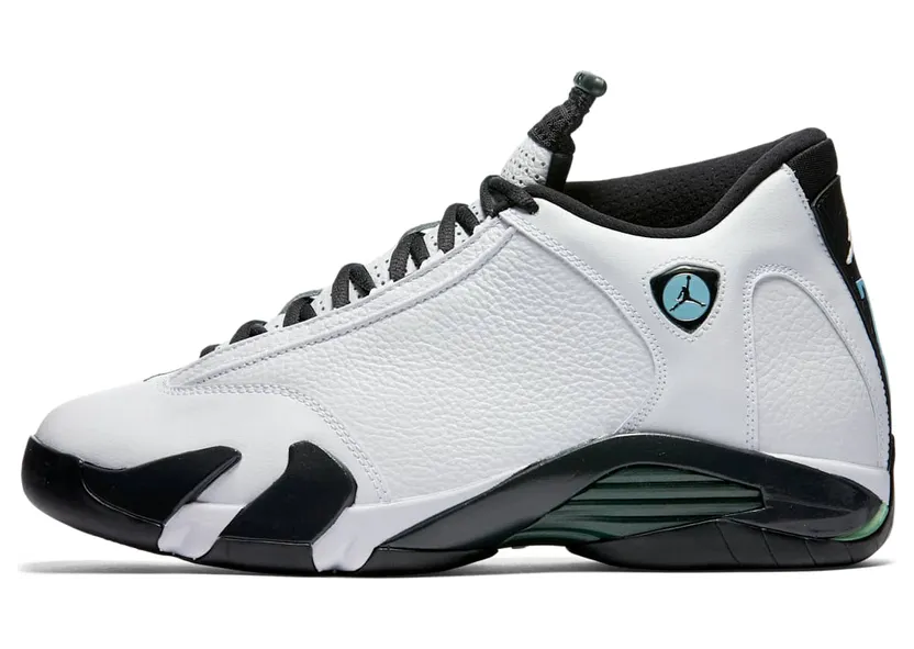 Air Jordan 14 Retro Oxidized “White / Oxidised Green / Legend Blue / Black” (487471-106)