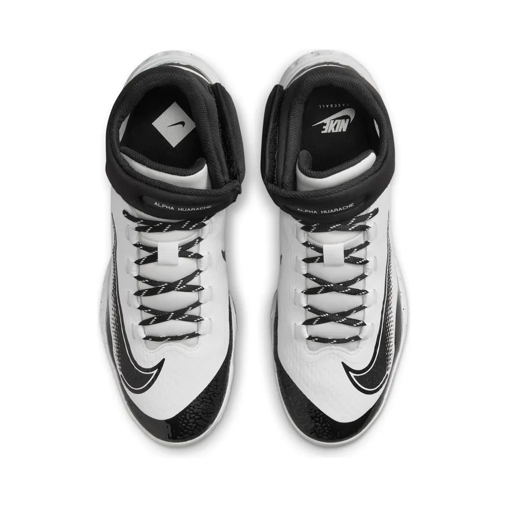 Nike Alpha Huarache Elite 4 Mid White Black (FD2744-107)