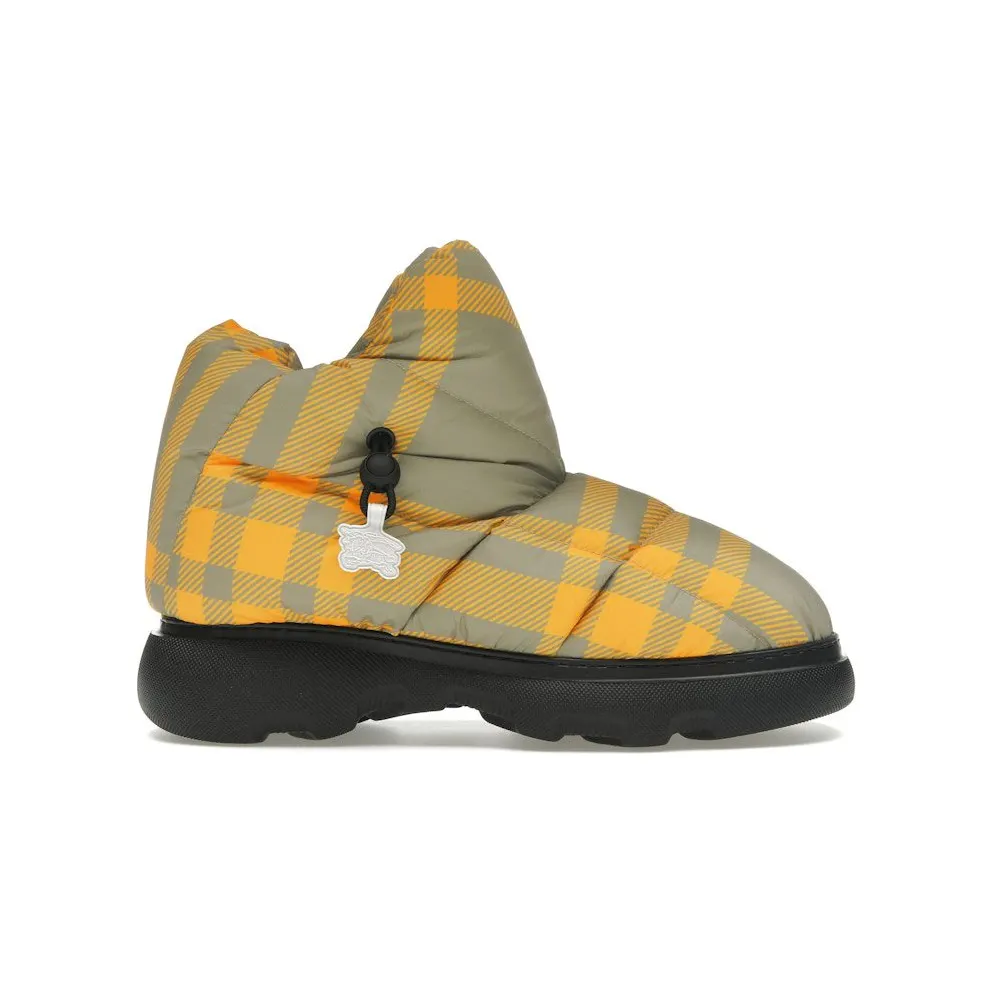 Burberry Check Pillow Boots Yellow Beige (8074743)
