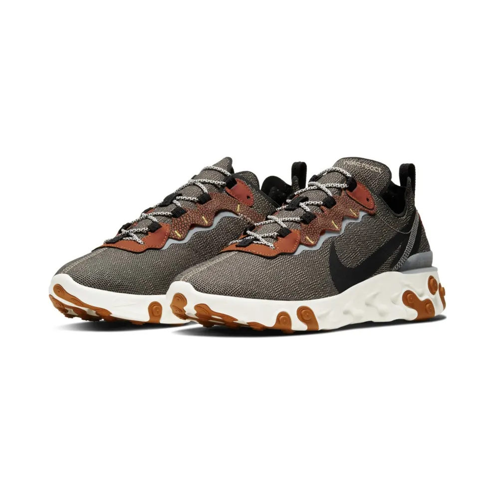 Nike React Element 55 SE Bio Beige Bio Beige/Light Bone-Laser Orange-Black (CD2153-200)