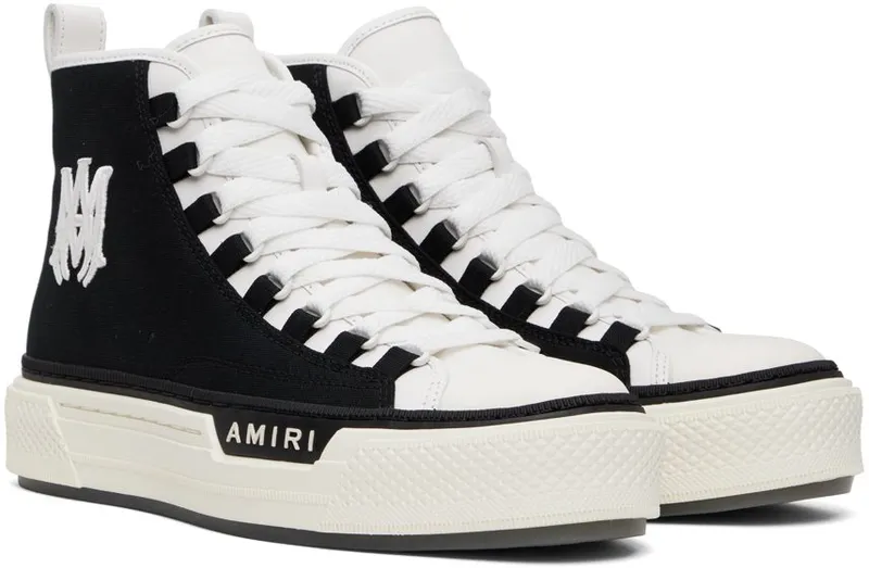 Amiri Black & White M.A. Court BLACK / WHITE-CANVAS (AW22MFS015)