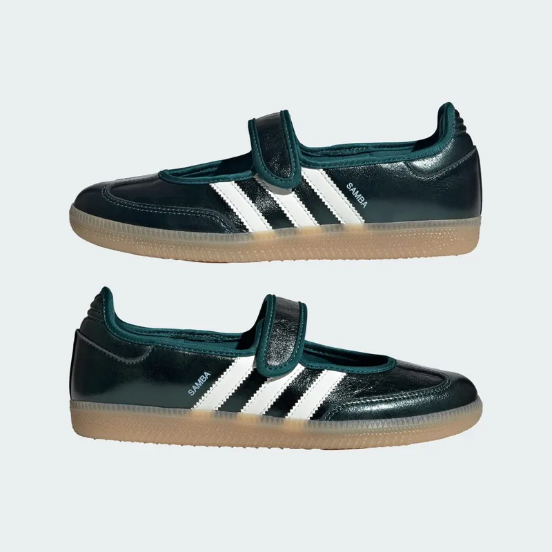 Adidas SAMBA JANE Shoes Rich Green / Off White / Gum (KK2501)