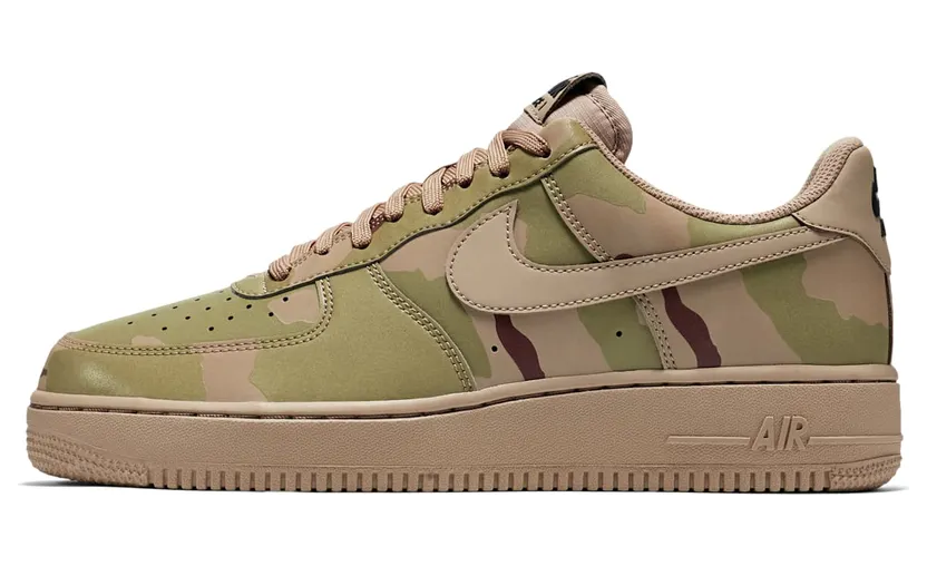 Nike Air Force 1 Low ’07 LV8 ‘Reflective Desert Camo’ Sand/Sand-Black (718152-204)