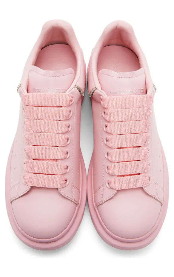 Alexander McQueen Pink Zip Oversized Sneakers (688521WIB9Y5806) (5)