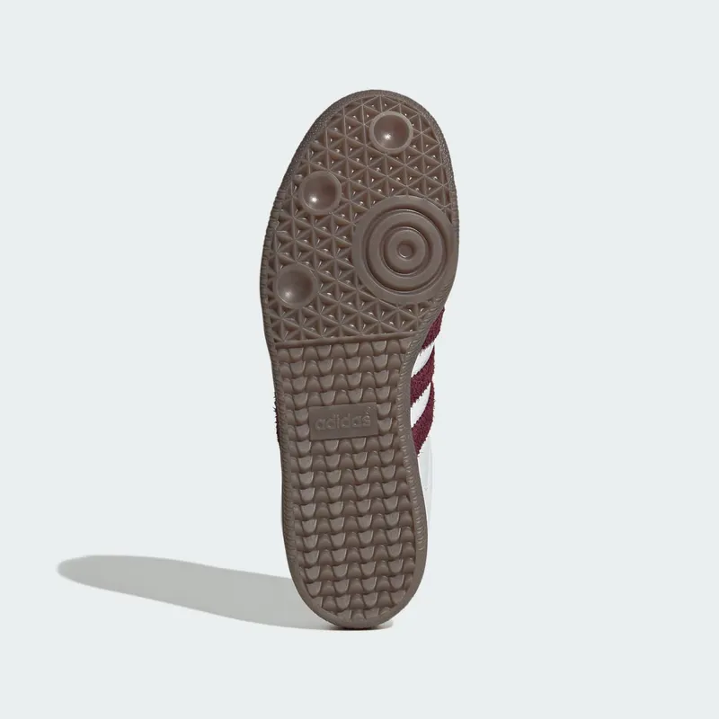 Adidas SAMBA OG Shoes Cloud White / Maroon / Gum (LA0973)