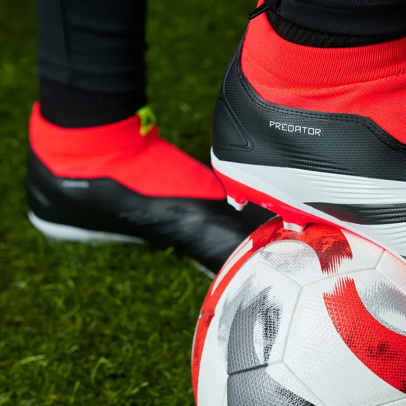 adidas Predator League LL FG Core Black Cloud White Solar Red (IG7768)