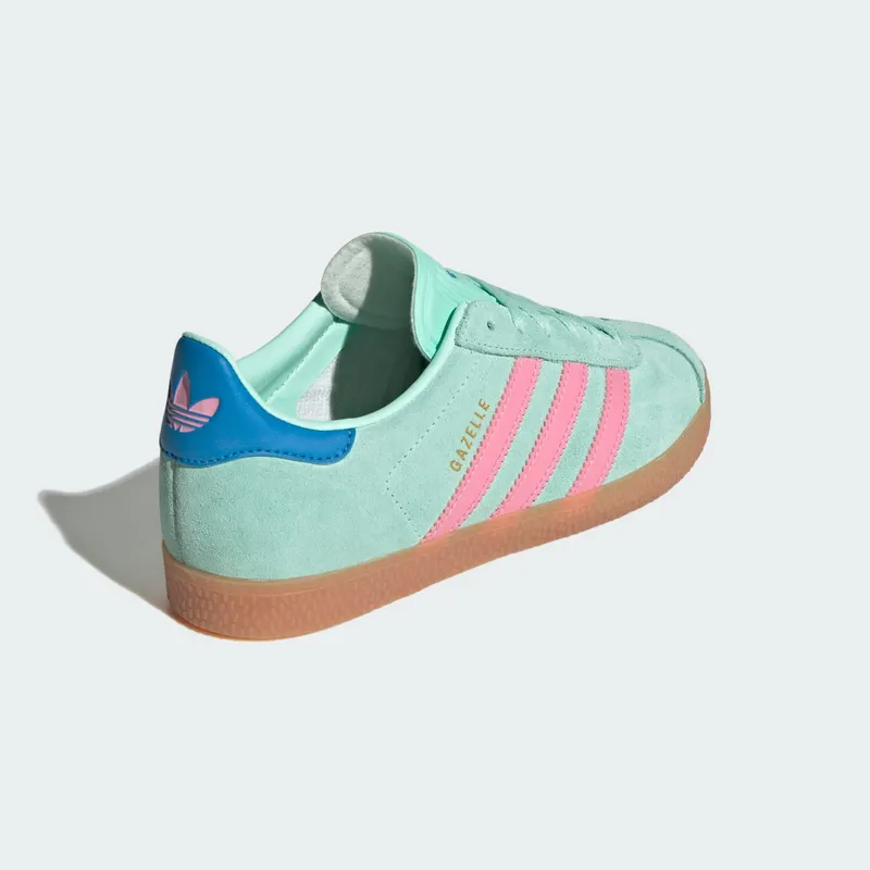 Adidas Gazelle Kids Clear Mint / Bliss Pink / Bright Blue (JP7125)