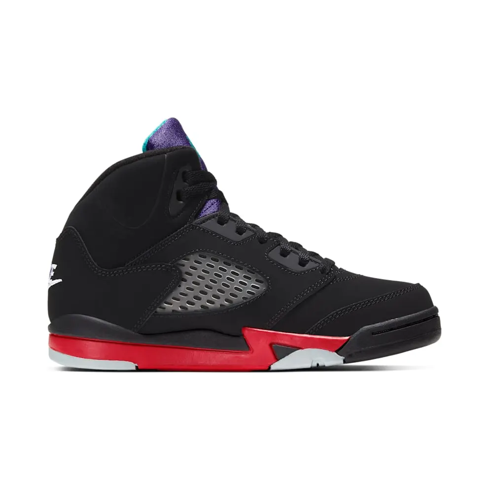 Jordan 5 Retro Top 3 (PS) Black/Fire Red-Grape Ice-New Emerald (CZ2990-001)
