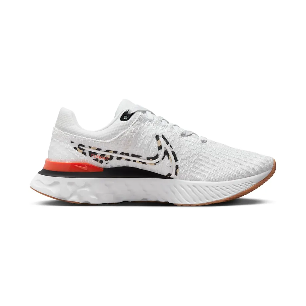 Nike React Infinity Run Flyknit 3 “Platinum Tint / Team Orange / Black / Metallic Summit White” (DZ5215-001)