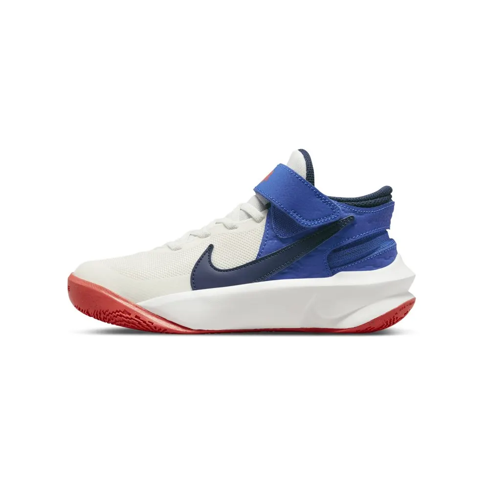 Nike Team Hustle D 10 FlyEase Older Kids’ Easy On/Off Basketball White (DD7303-103)