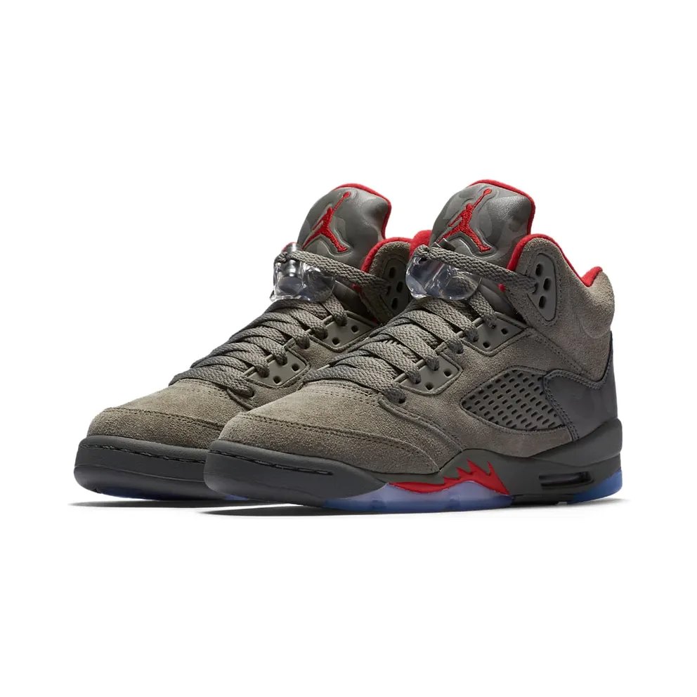Jordan 5 Retro P51 Camo (GS) Dark Stucco/University Red-River Rock (440888-051)