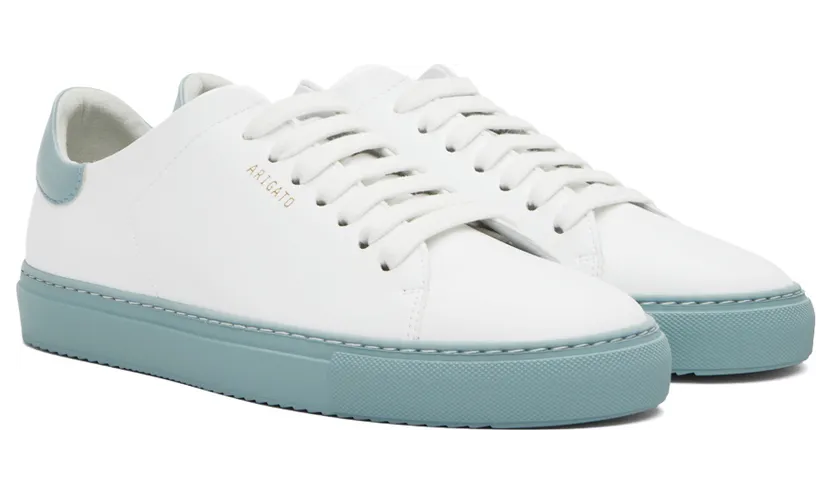Axel Arigato White & Blue Clean 90 Sneakers (28757) (4)