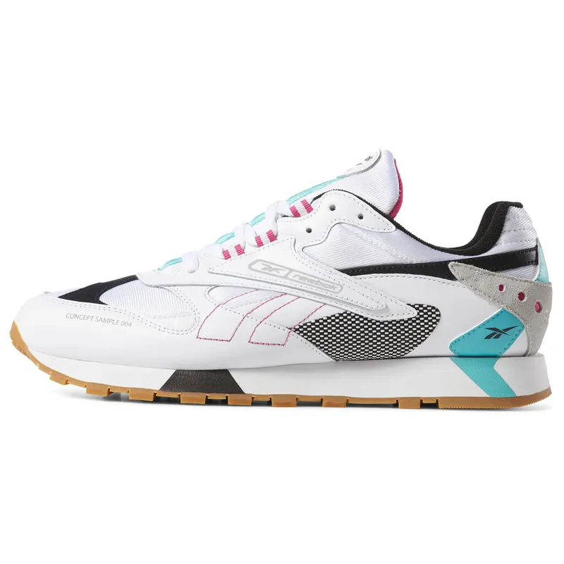 Reebok Classic Leather ATI 90s White White/Teal-Black-Grey-Pink (Other Brands Reebok)