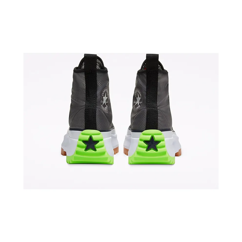 Converse Run Star Hike High Concrete Heat Black Black/White-Ghost Green (167852C)
