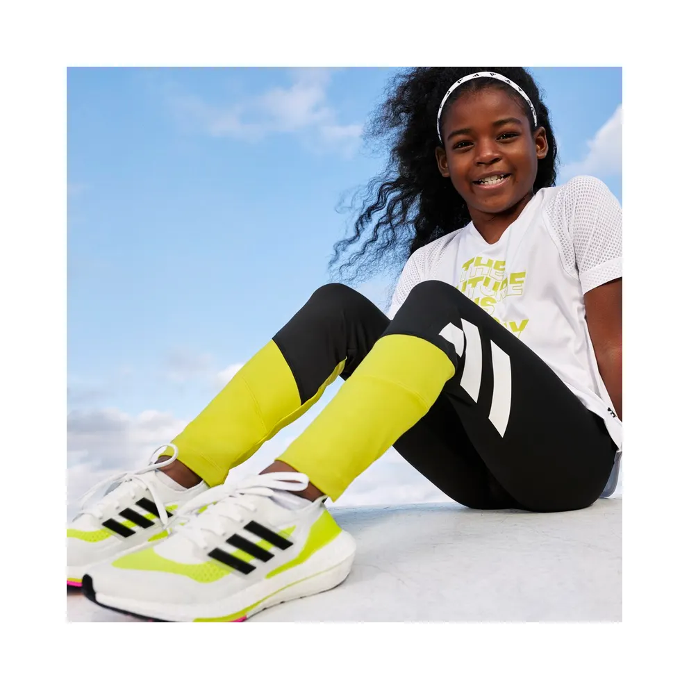 adidas Ultraboost 21 Cloud White / Core Black / Solar Yellow (FZ2929)