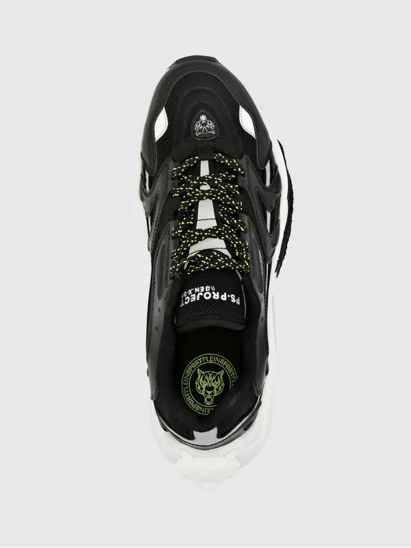 Plein Sport PS. Project Gen. X-01 Sneakers in Leather and Mesh with Bicolor Design White 1 (FABSUSC0328PTE003N0201) (3)