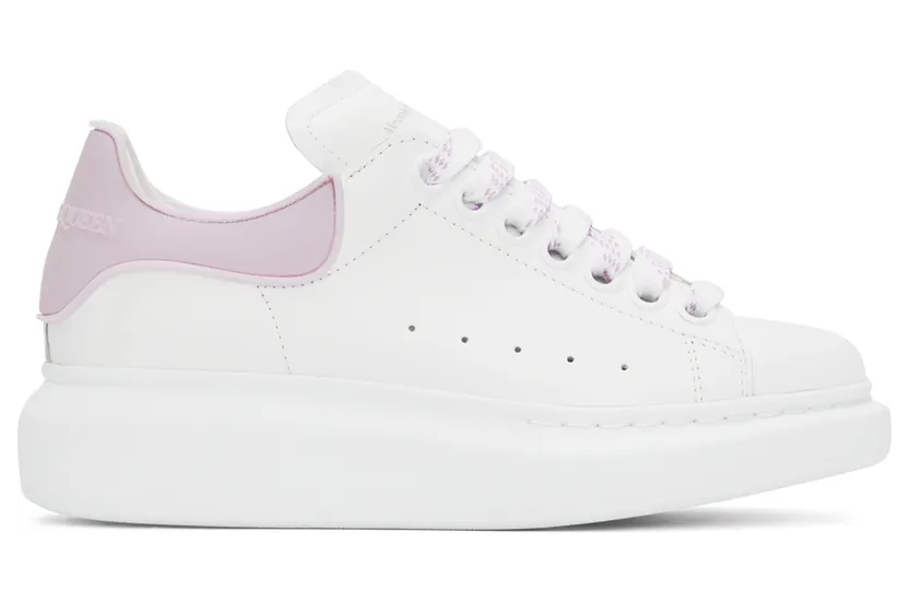 Alexander McQueen White & Black Oversized Sneakers (621056WHXMT)