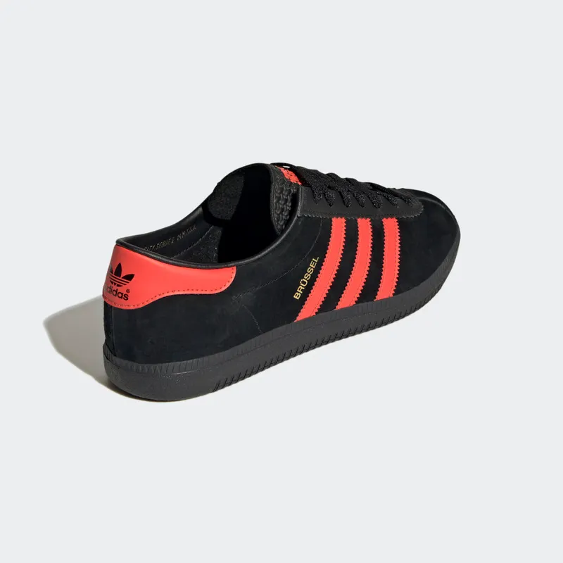Adidas Brussels Core Black / Bright Red / Gold Metallic (GZ2044)