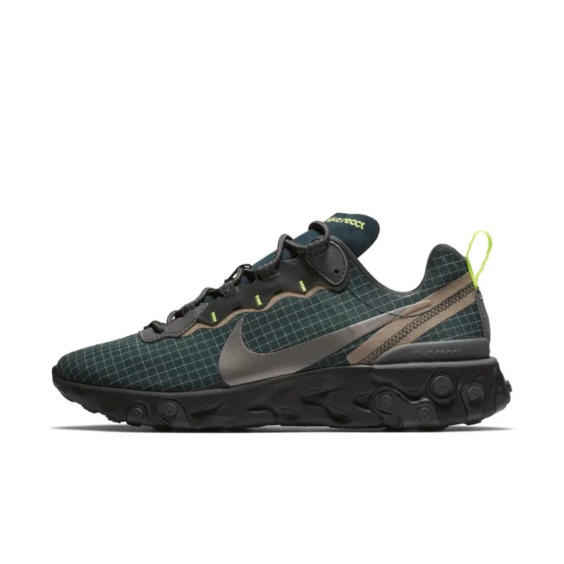 Nike  React Element 55 Armory Navy Armory Navy/Metallic Dark Grey-Volt (CD1503-400)