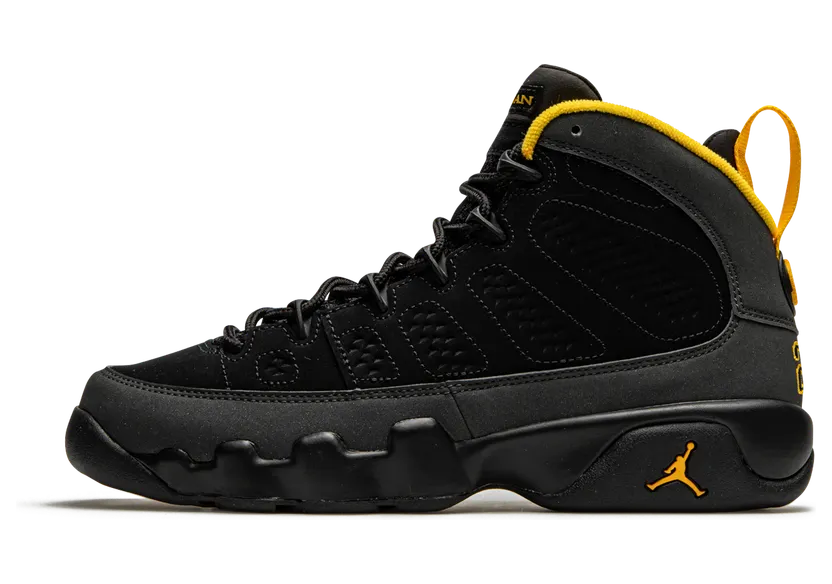 Jordan 9 Retro Dark Charcoal University Gold (GS) (302359 070)